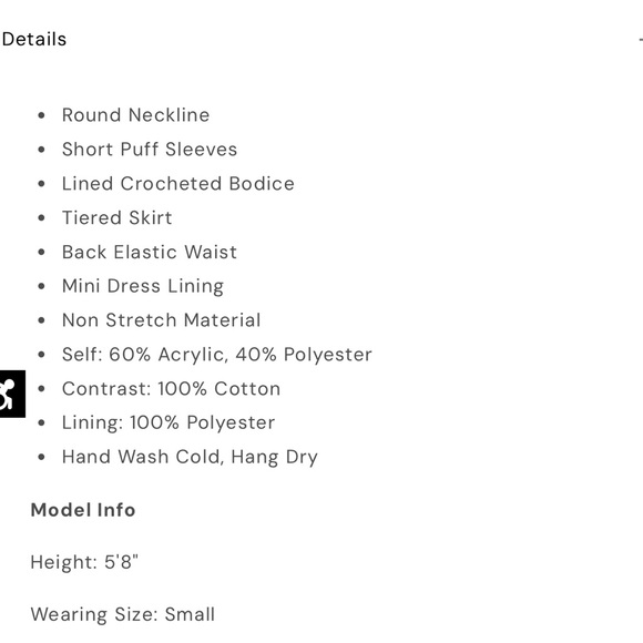 BNWT ‘Joyce Crochet Bodice Dress’ - Picture 7 of 7